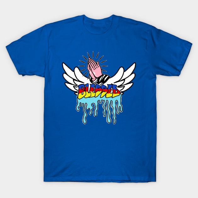 Praying Graffiti Blessed With Wings #2 T-Shirt by CenricoSuchel